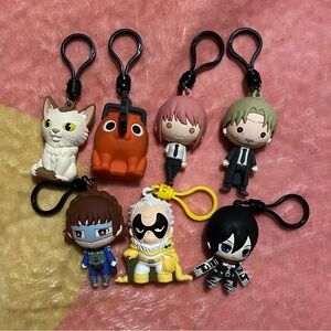 Figural Bag Clip Assorted Anime: Chainsaw Man, Attack on Titan, My Hero Academia